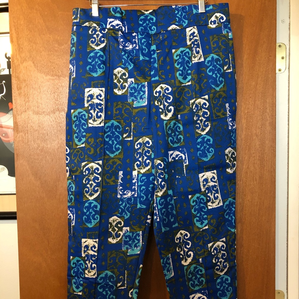 Laura Byrnes Pants Tiki Hawaiian PinUp Rockabilly